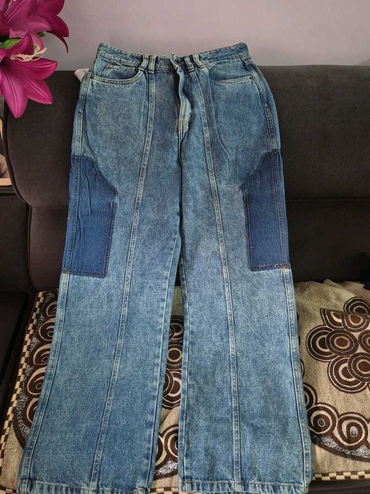 Patchwork baggy Jeans