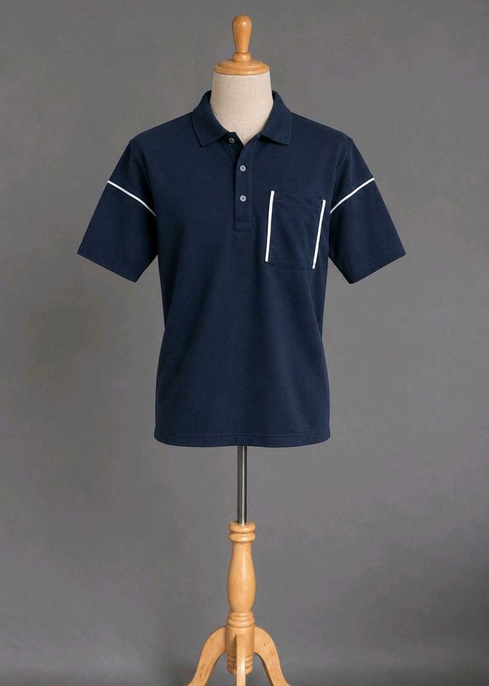 old money classic Men's Navy Blue Polo Shirt