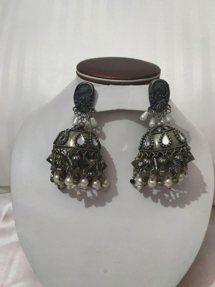 Black Polish Jhumka