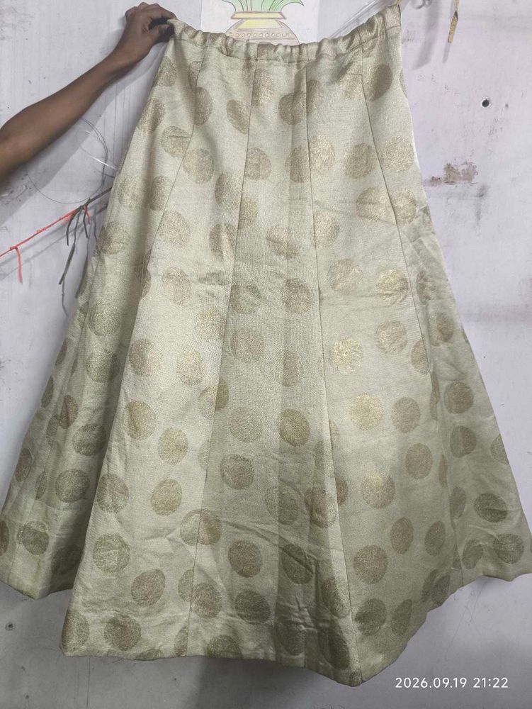 Elegant Polka Dot Ethnic Skirt