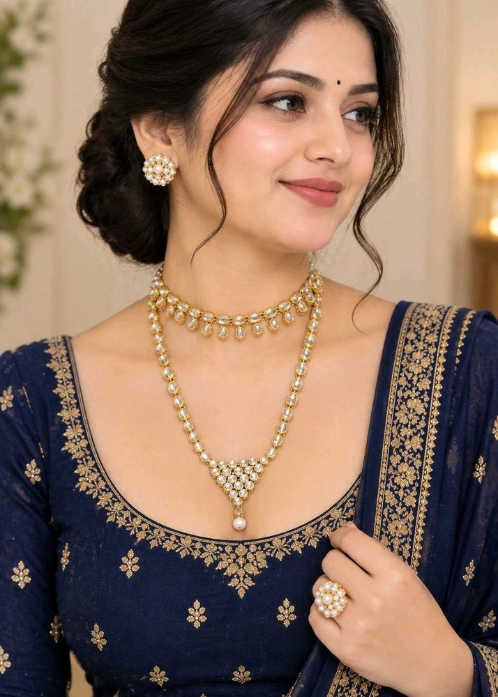 kundan Traditional Jewellery Set