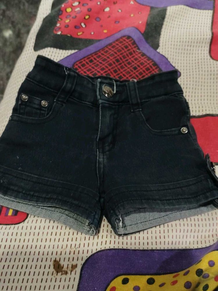 Dark Wash Denim Shorts