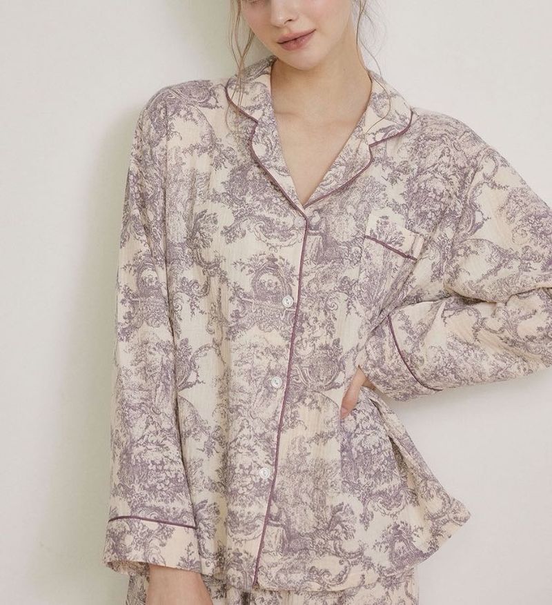 Vintage Floral Pajama top