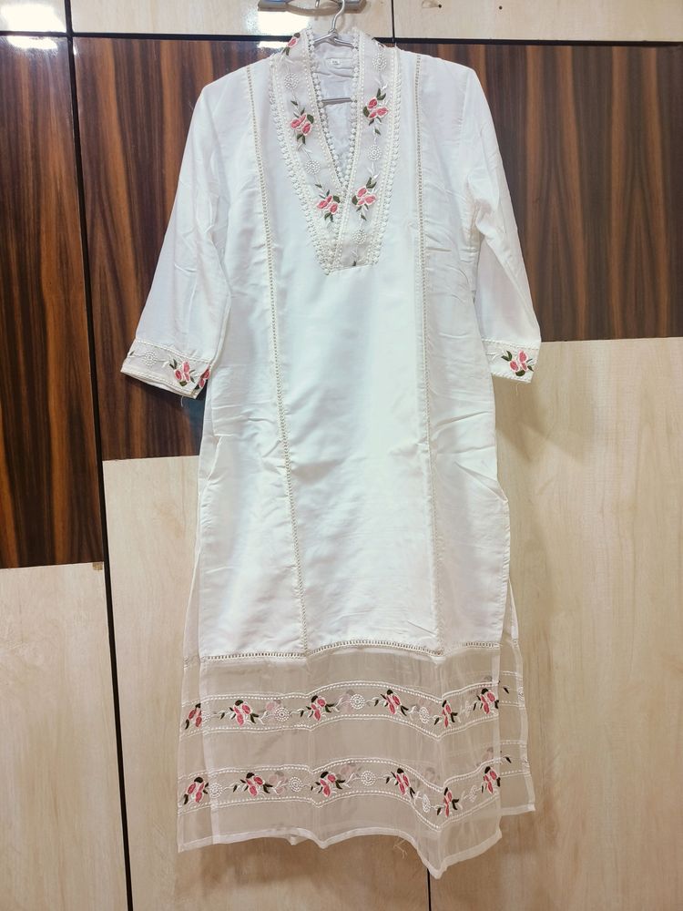 Beautiful Maslin Organza Pakistani Suit Set