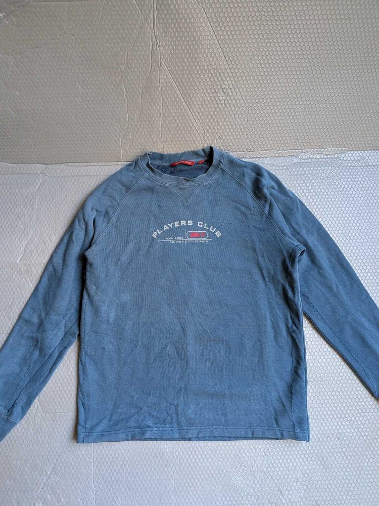 Blue Long Sleeve "Players Club" Top