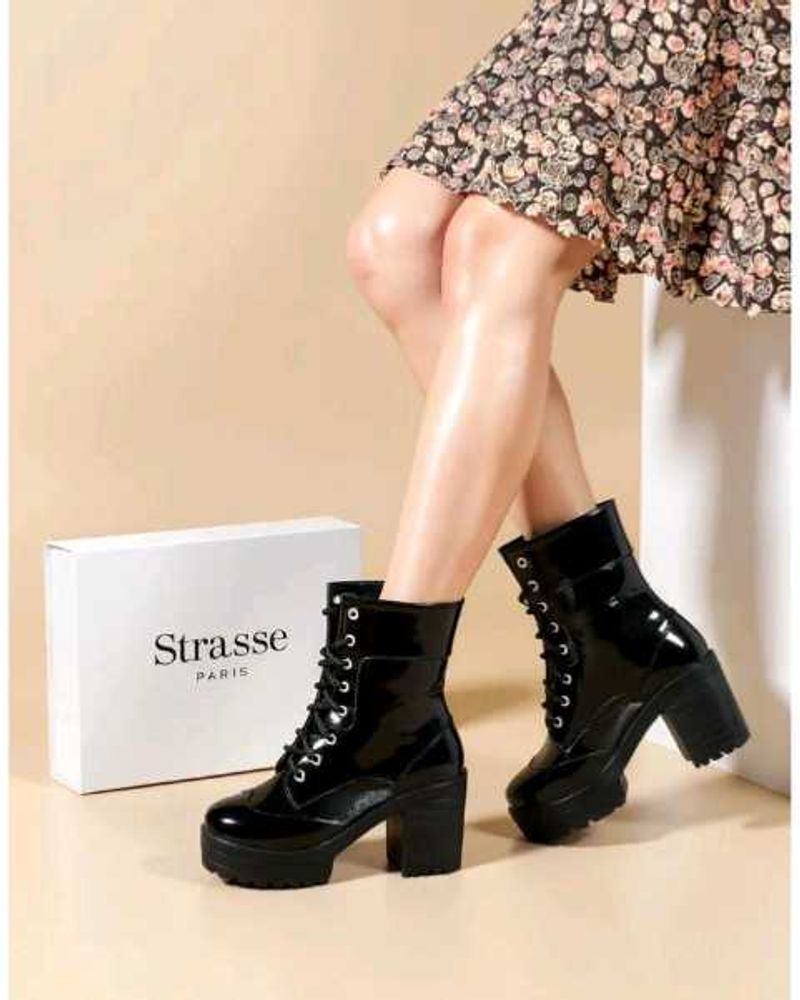 Chunky Platform Lace-Up Boots