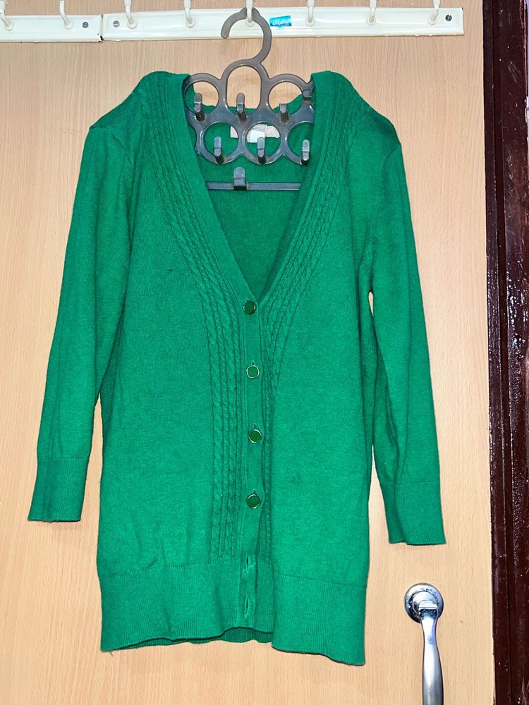 Green Cardigan