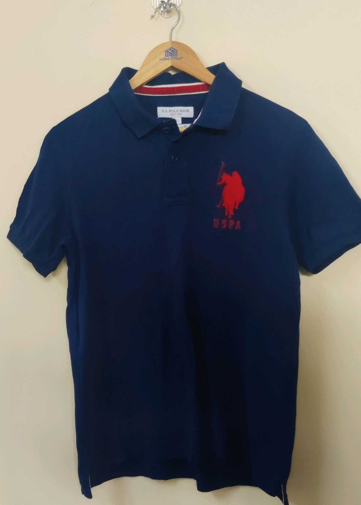(not faded) US Polo Assn Navy Blue T-Shirt