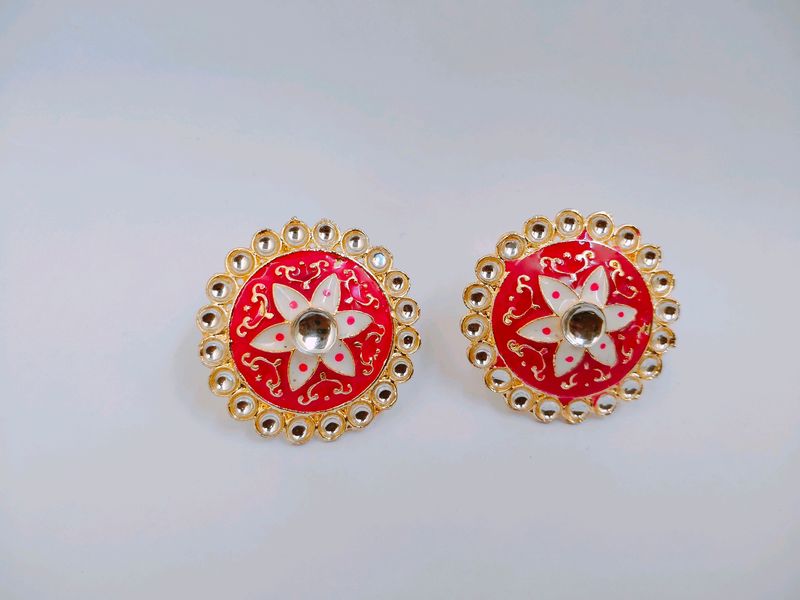 Meenakari Earring Tops For Girls/Women