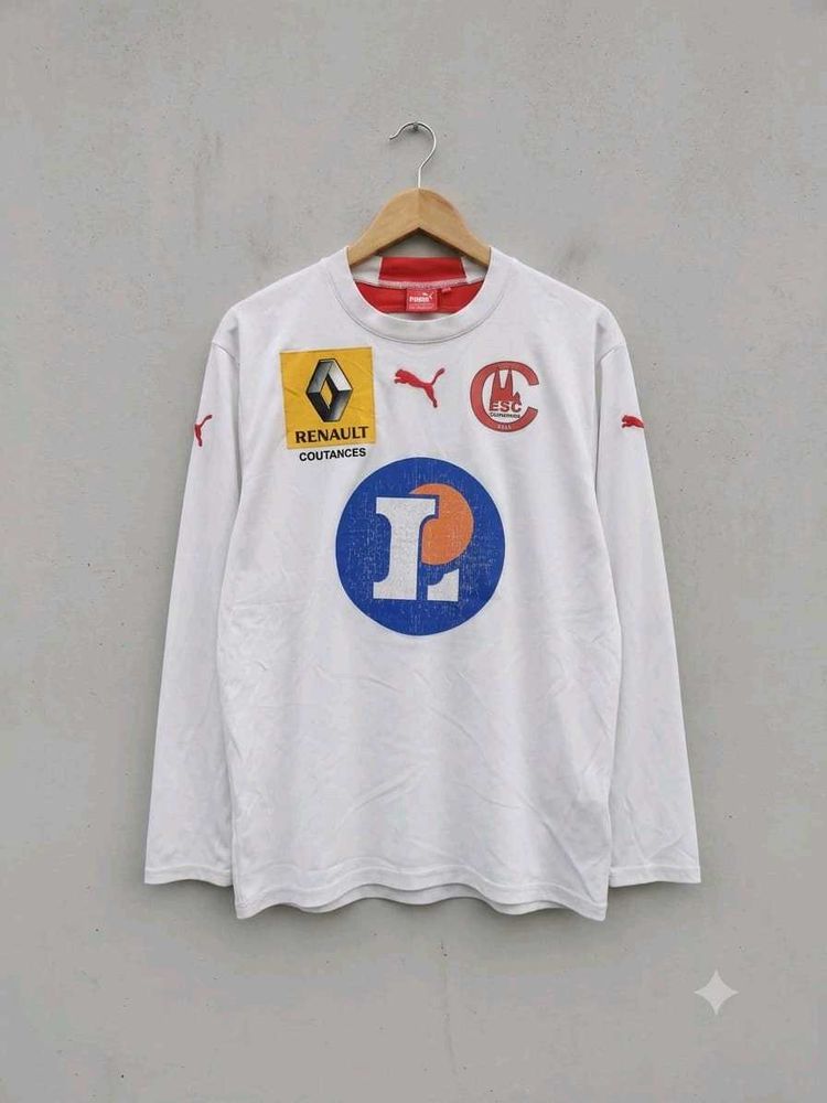 Puma White Long Sleeve T-Shirt