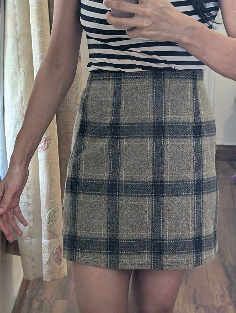 Plaid Mini Skirt