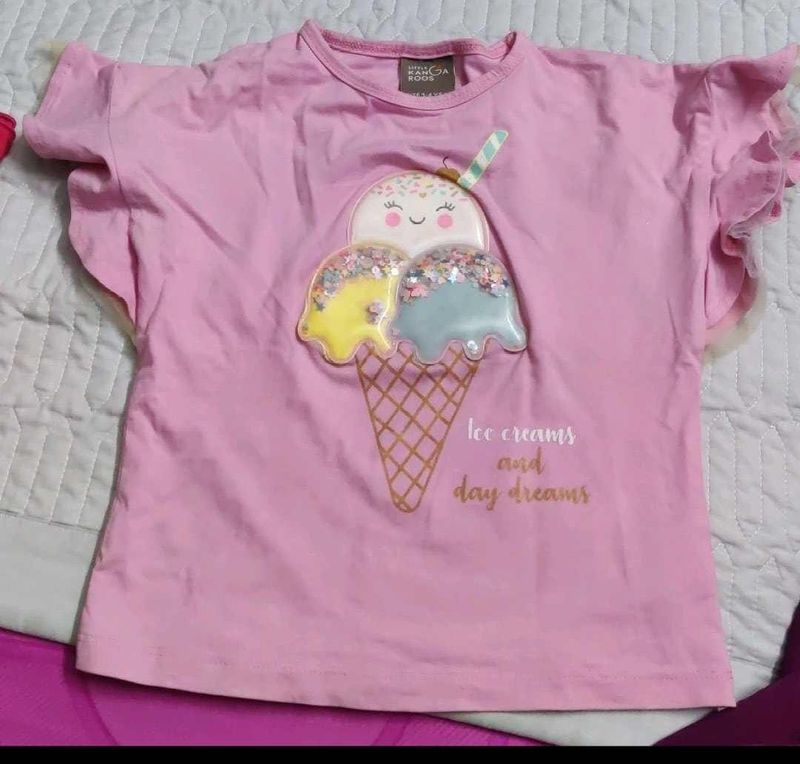 Cute Pink Ice Cream T-Shirt