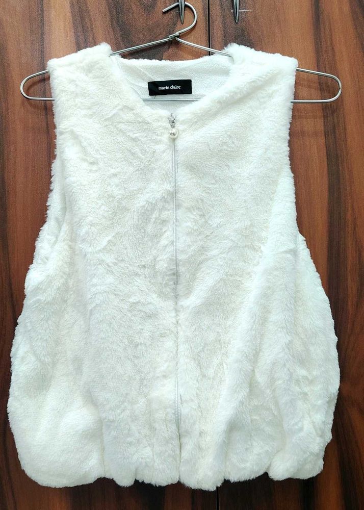 Marie Claire Faux Fur Vest