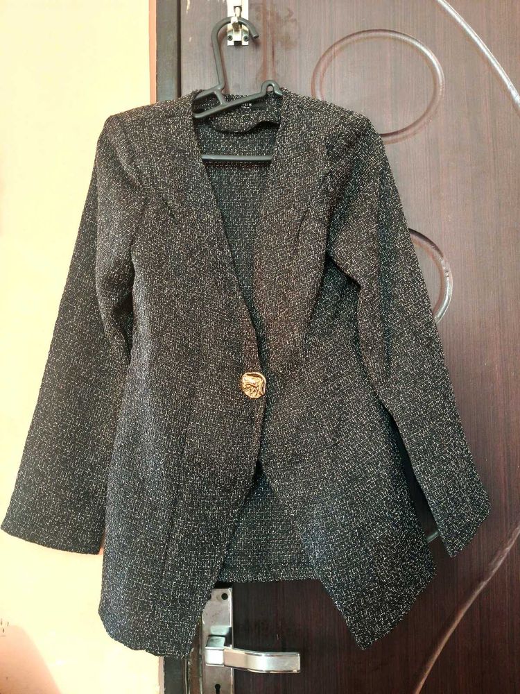 Sparkly Textured Blazer