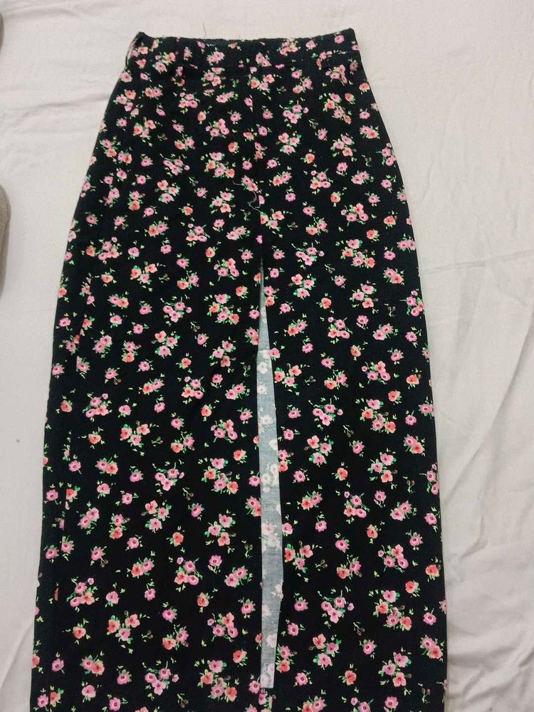 Floral Print Maxi Skirt