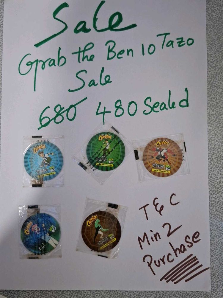 Cheetos Ben 10 Collectible Disc @480rs each