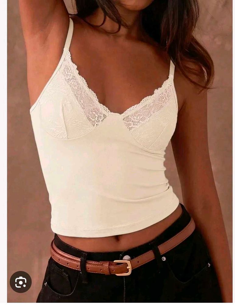 Lace Trim Cami Top