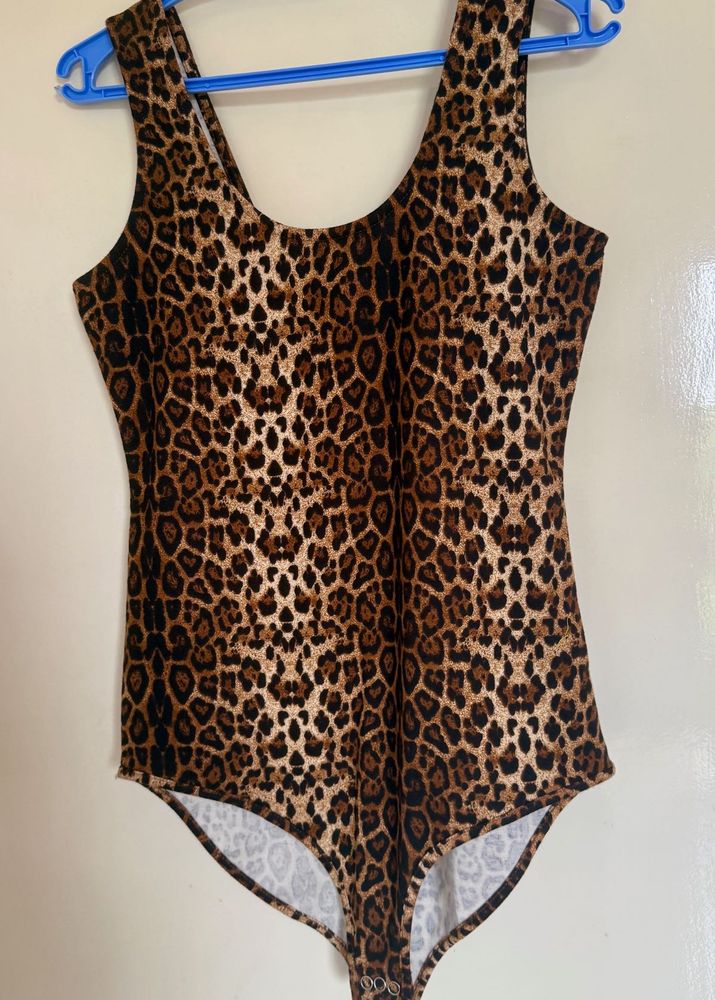 Leopard Print Bodysuit