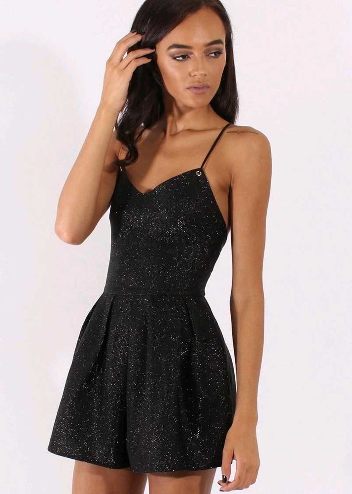 H&amp;M Sparkly Black Romper
