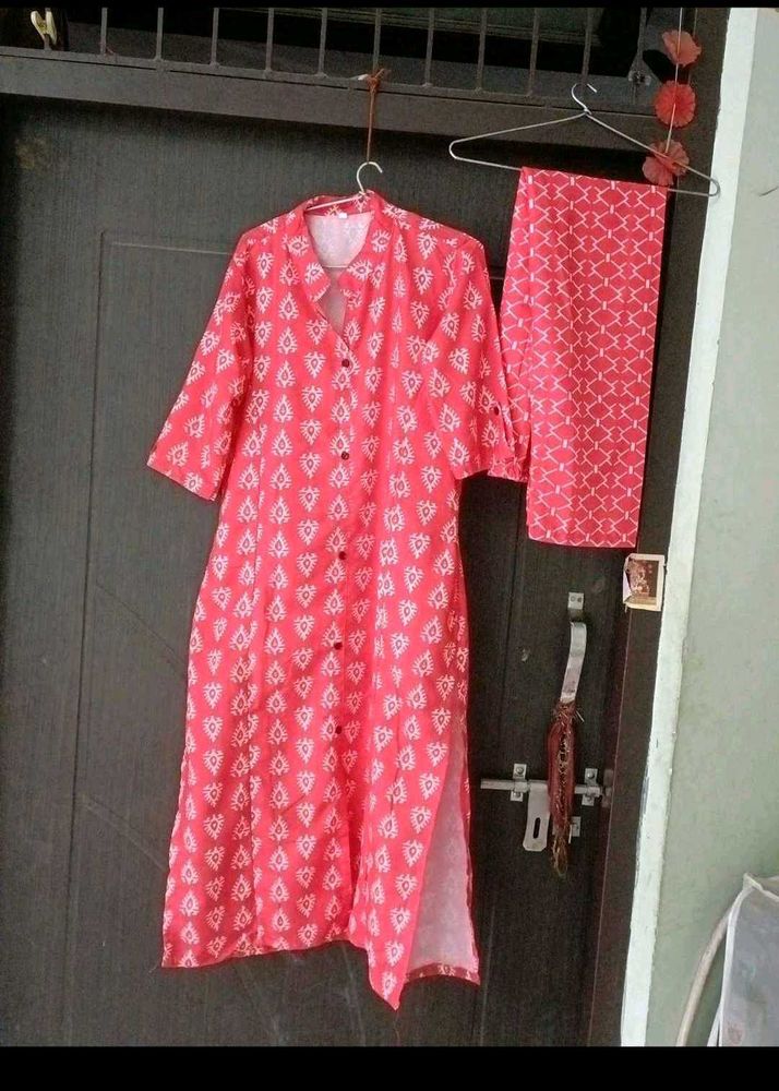 kurta pant set Red