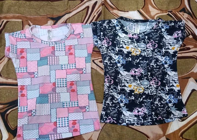 Cute Girls Tops - Pack of 2
