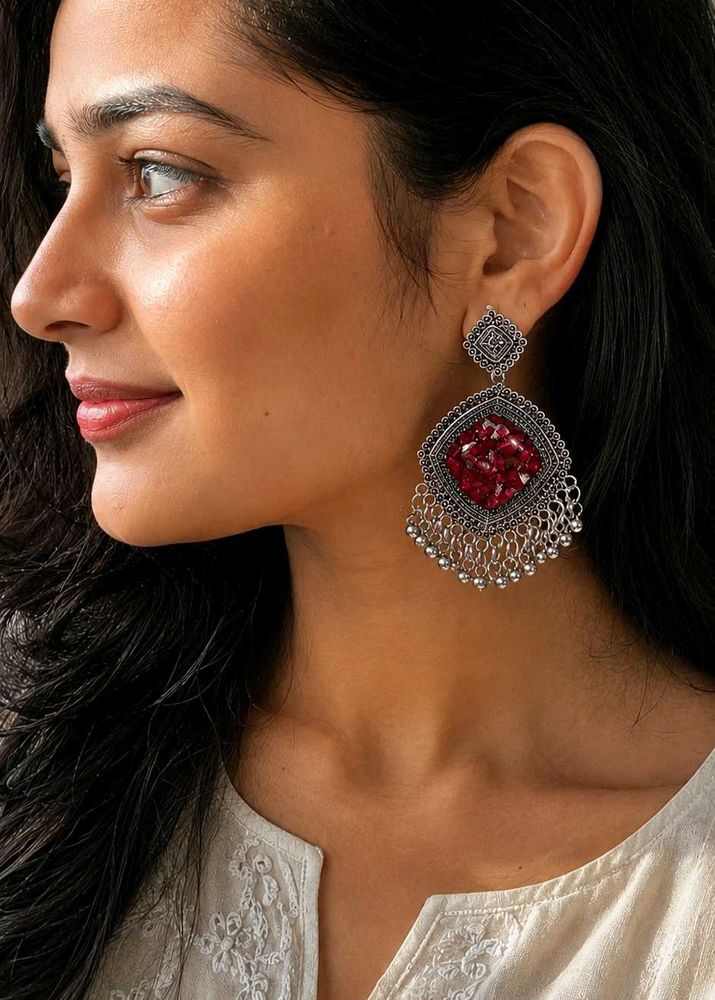 rose Patel resin jhumka