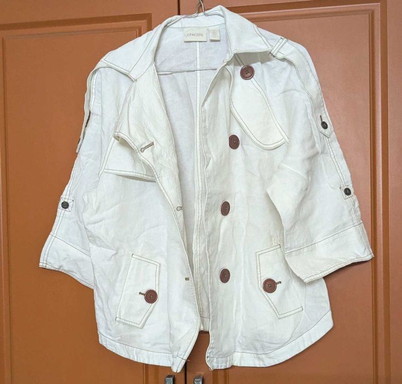 White Linen Jacket