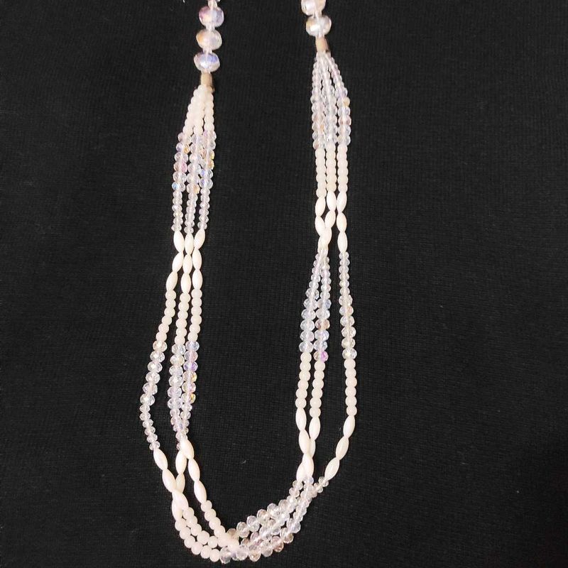 Elegant Vintage Multi-Strand Beaded Necklace