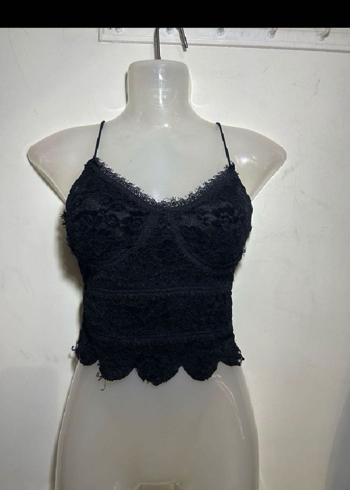 Black Lace Cami Top