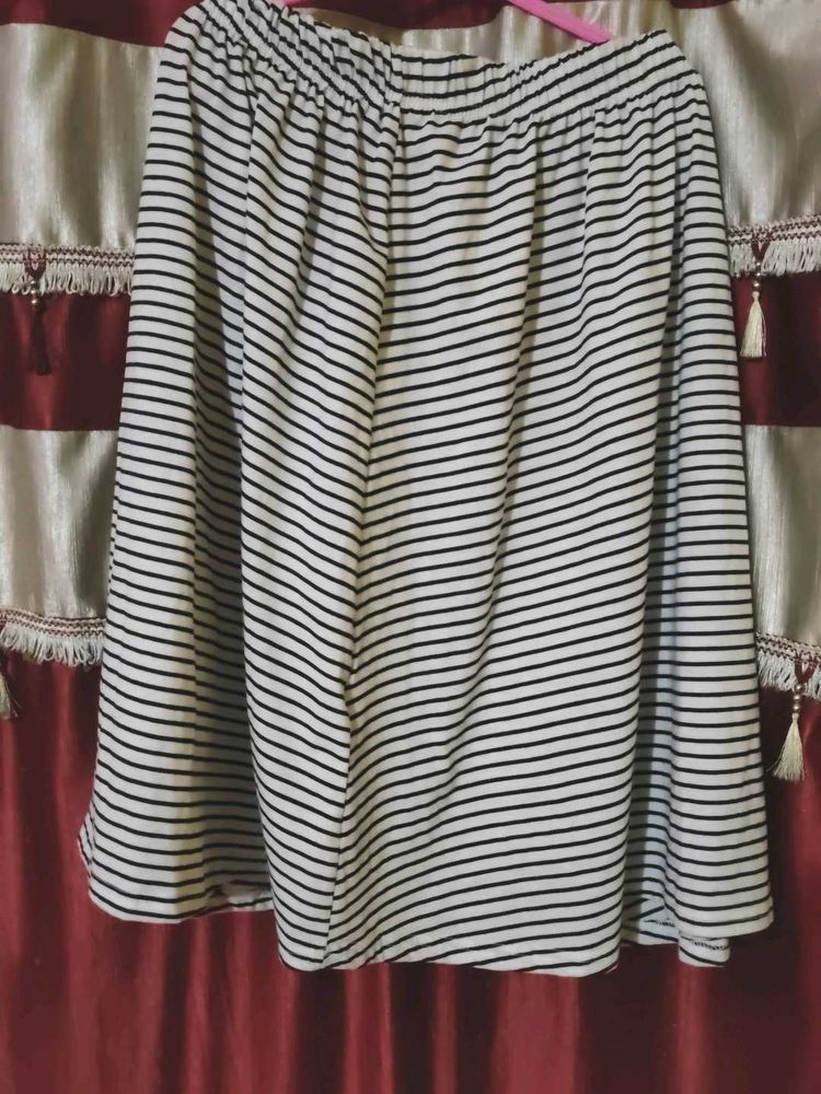 Striped Midi Skirt