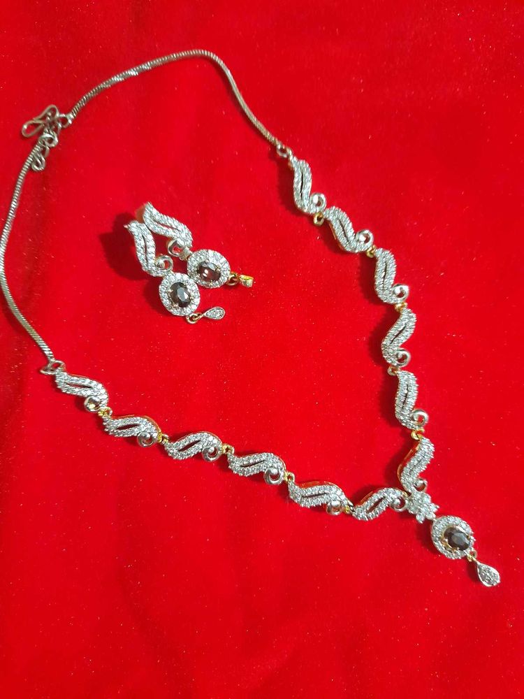 Real AD Elegant Necklace &amp; Earring Set