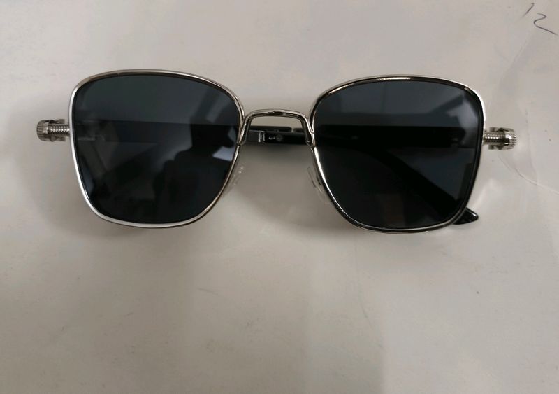 Metal Sunglasses🕶️ Squared Retro Black Aviators