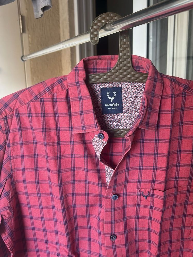 Allen Solly Slim Fit Checkered Shirt