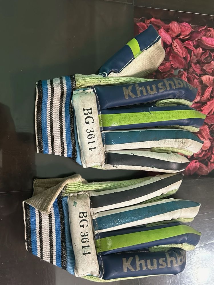 Khushbu Cricket Gloves Used condition