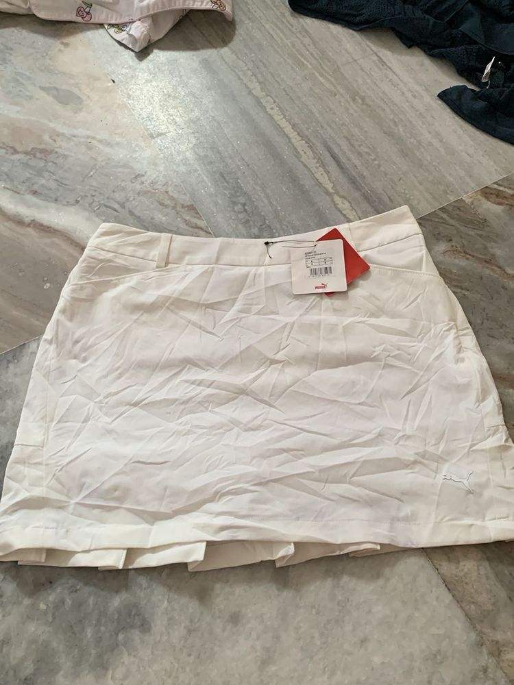 Puma White Golf Skirt
