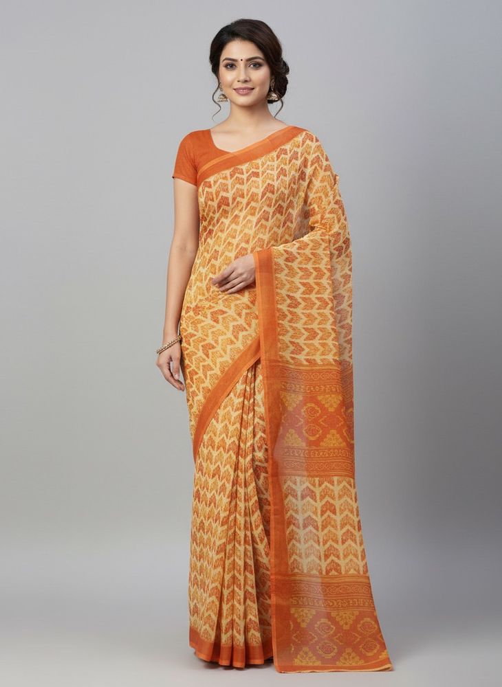 Synthetic  Georgette  Saree  With  Blouse  Pc