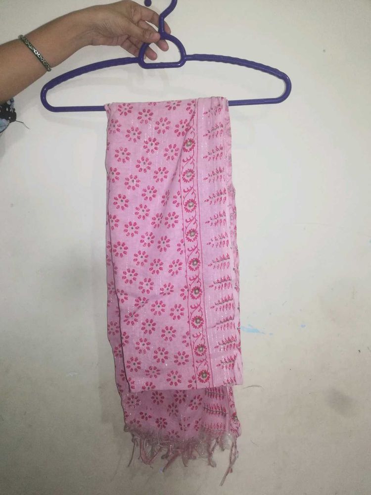 Pretty Pink Floral Dupatta
