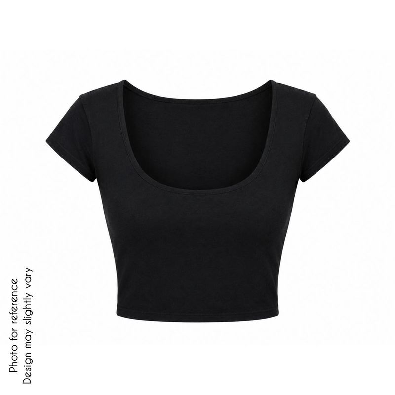 H&amp;M Black Crop T-Shirt