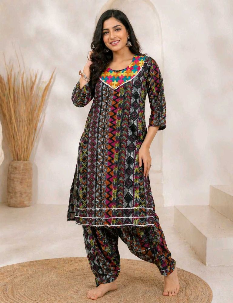 Ethnic Black Kurta Set