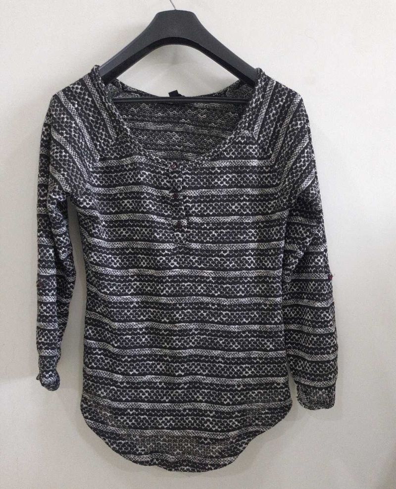FIG Marled Knit Long Sleeve Top | Cozy