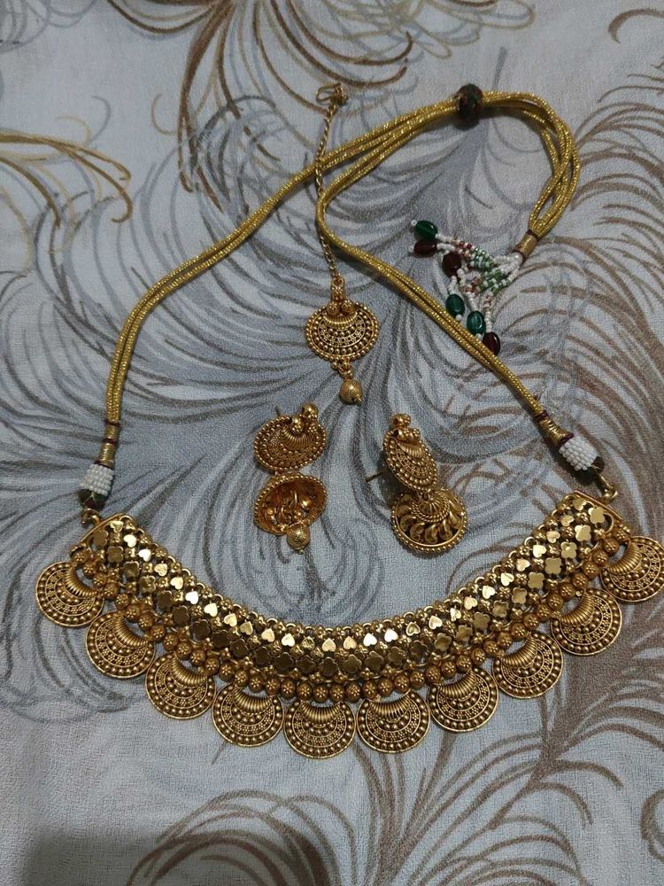 Traditional Gold Plated Necklace Set