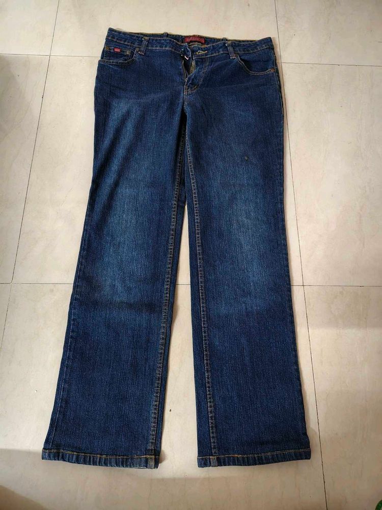 Blue Denim Bootcut Jeans
