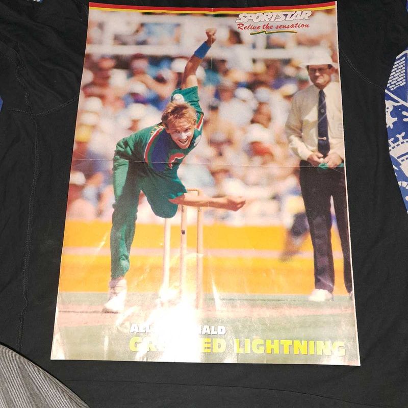 1990s Sportstar Cricket Poster - Allan Donald
