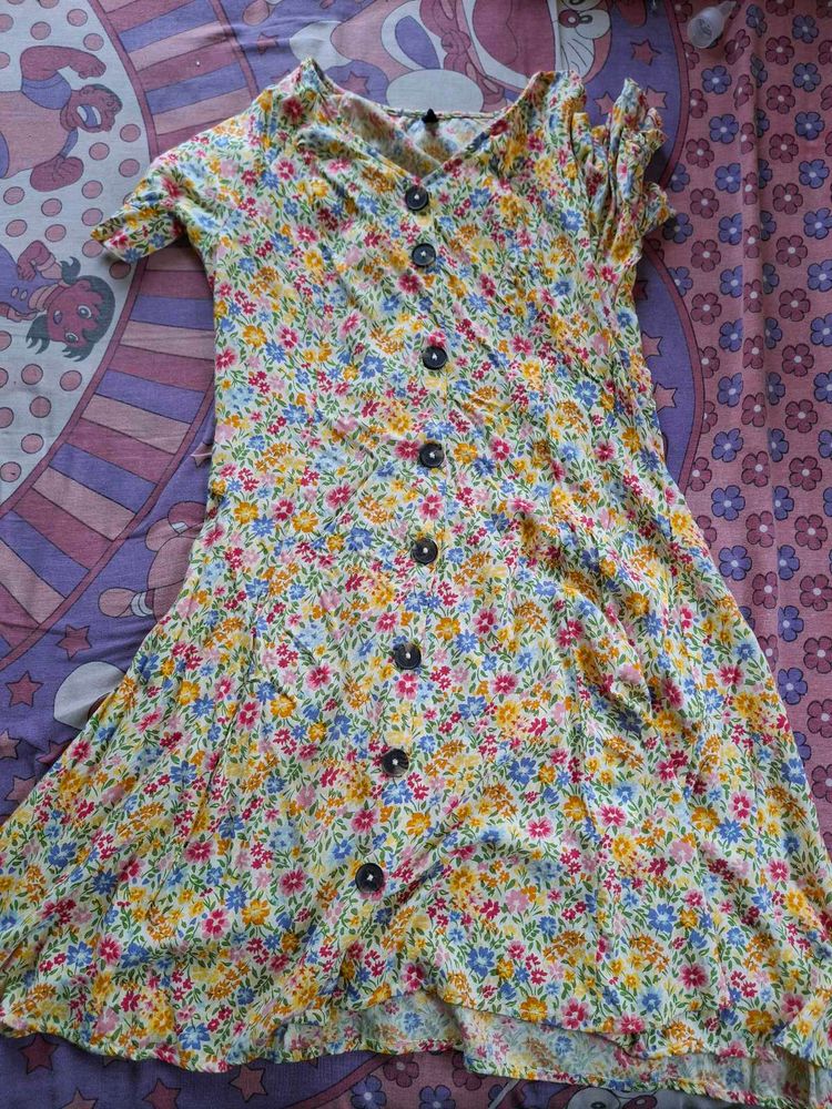 Floral Button Down Dress