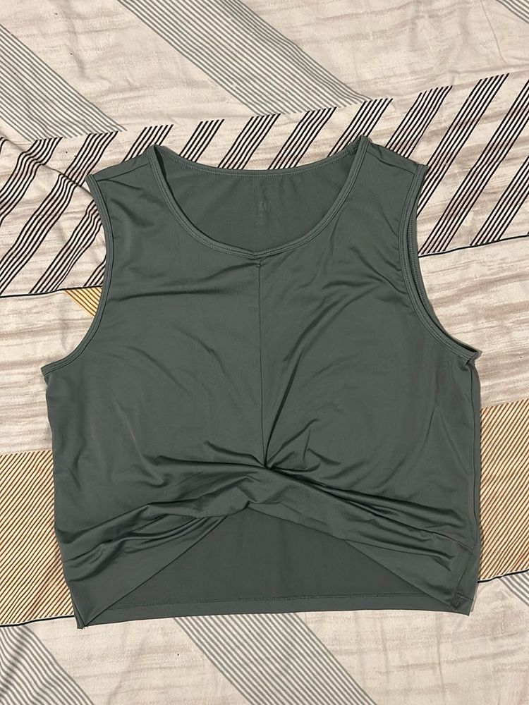 Twist Front Sleeveless Top