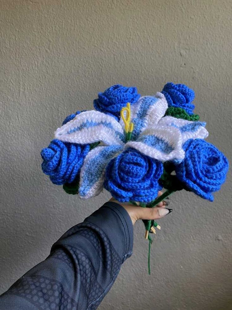 Handmade Crochet Flower Bouquet