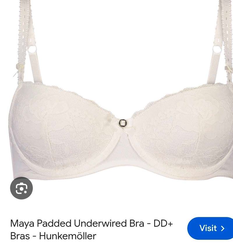 White Lace Padded bra with brief