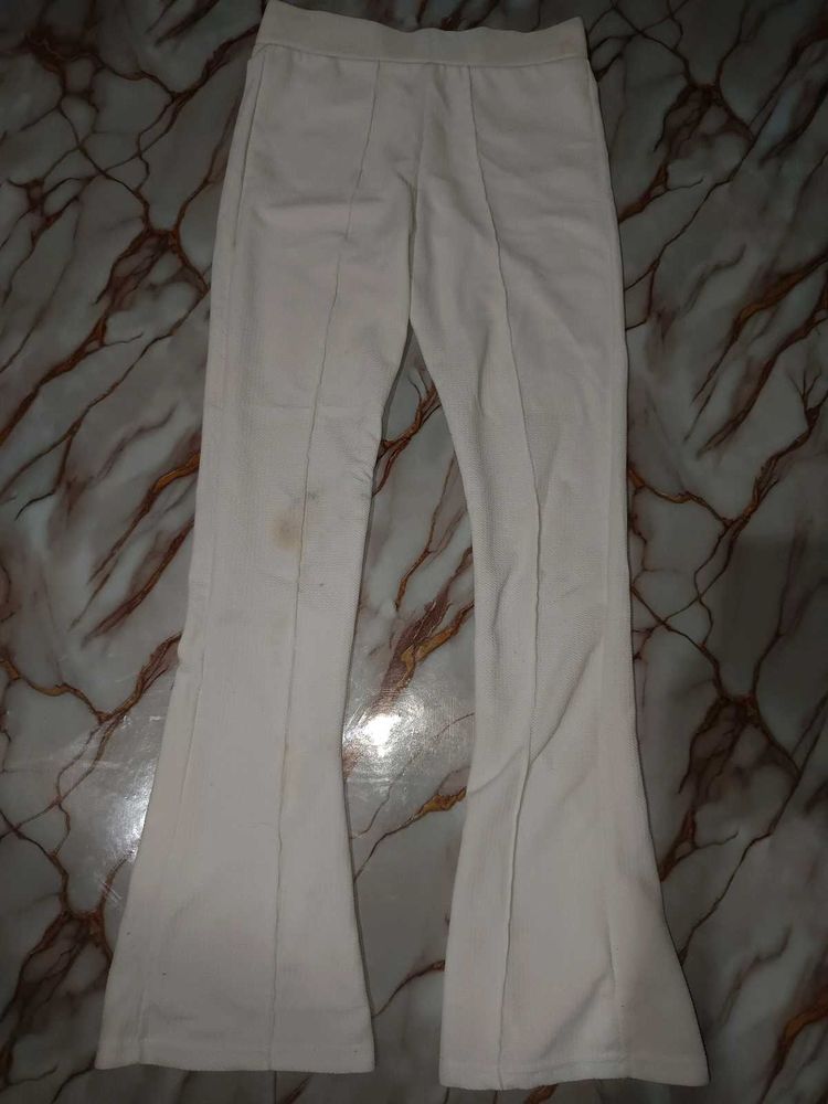 White Flared Pants