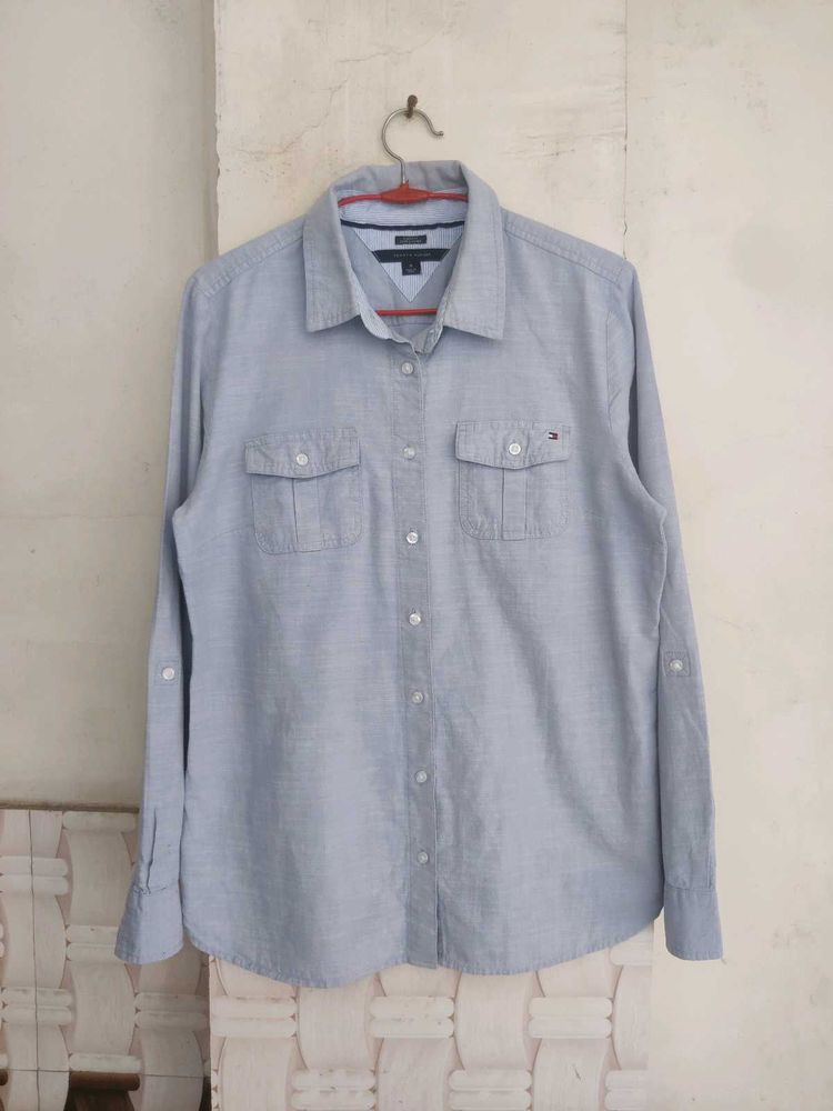 Tommy Hilfiger Blue Button-Up Shirt