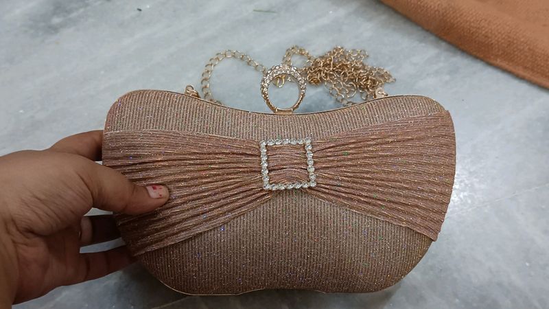 Copper Color Clutch